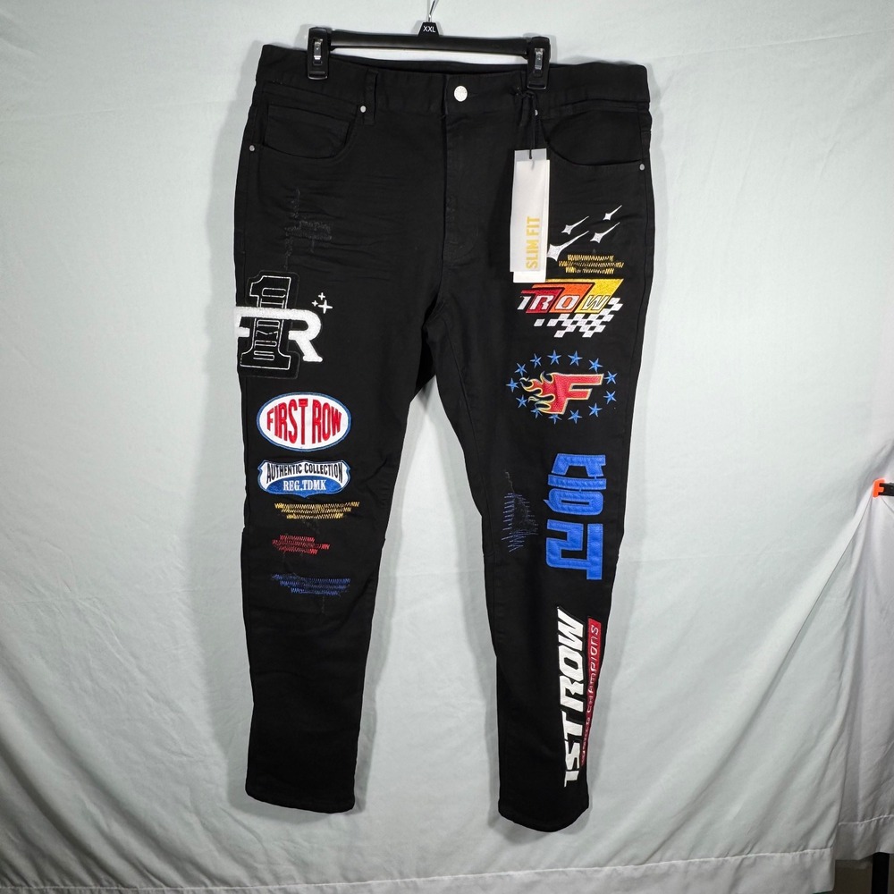 NWT Men's LA First Row Racing Jeans.  38x32